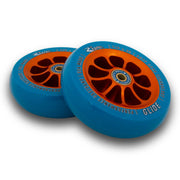 River Wheels Glide 'Fireset' 115 x 30mm (Blue on Orange)